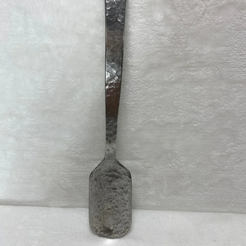 VTG Homemade Hammered Metal Spoon‎ Server Scoop Rustic Kitchen Utensil Farmhouse